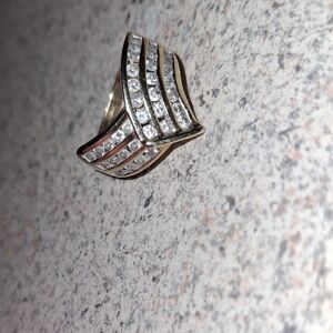 Gold Wing-Inspired Diamond Statement Ring